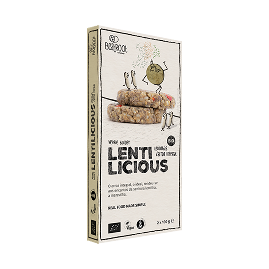 BEATROOT_LENTICIOUS_Lentejas arroz integral_2 x 100g BIO