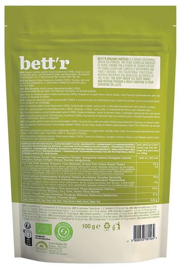 BETT'R Matcha 100g BIO/Organic 