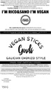 GUDI CHORIZO de Girasol texturizado Vegan Sticks 150g BIO