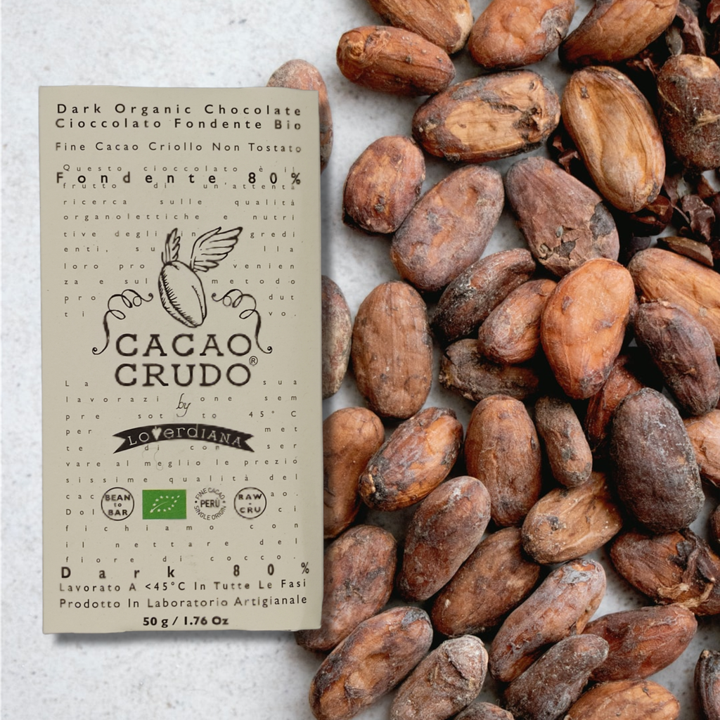 Cacao Crudo Raw tableta Chocolate al 80% BIO 50G
