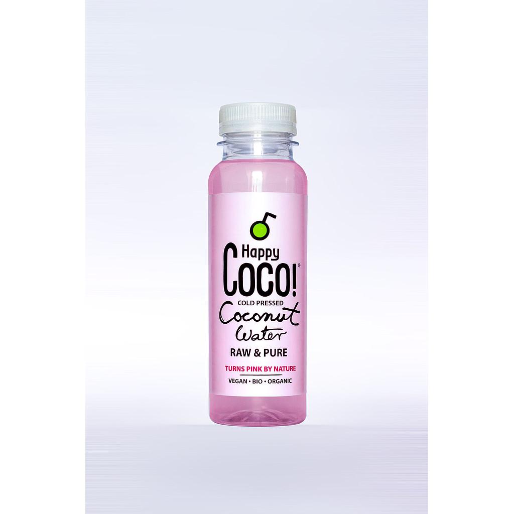 HAPPY COCO Agua de coco sin pasteurizar 250ml Pure BIO/Organic