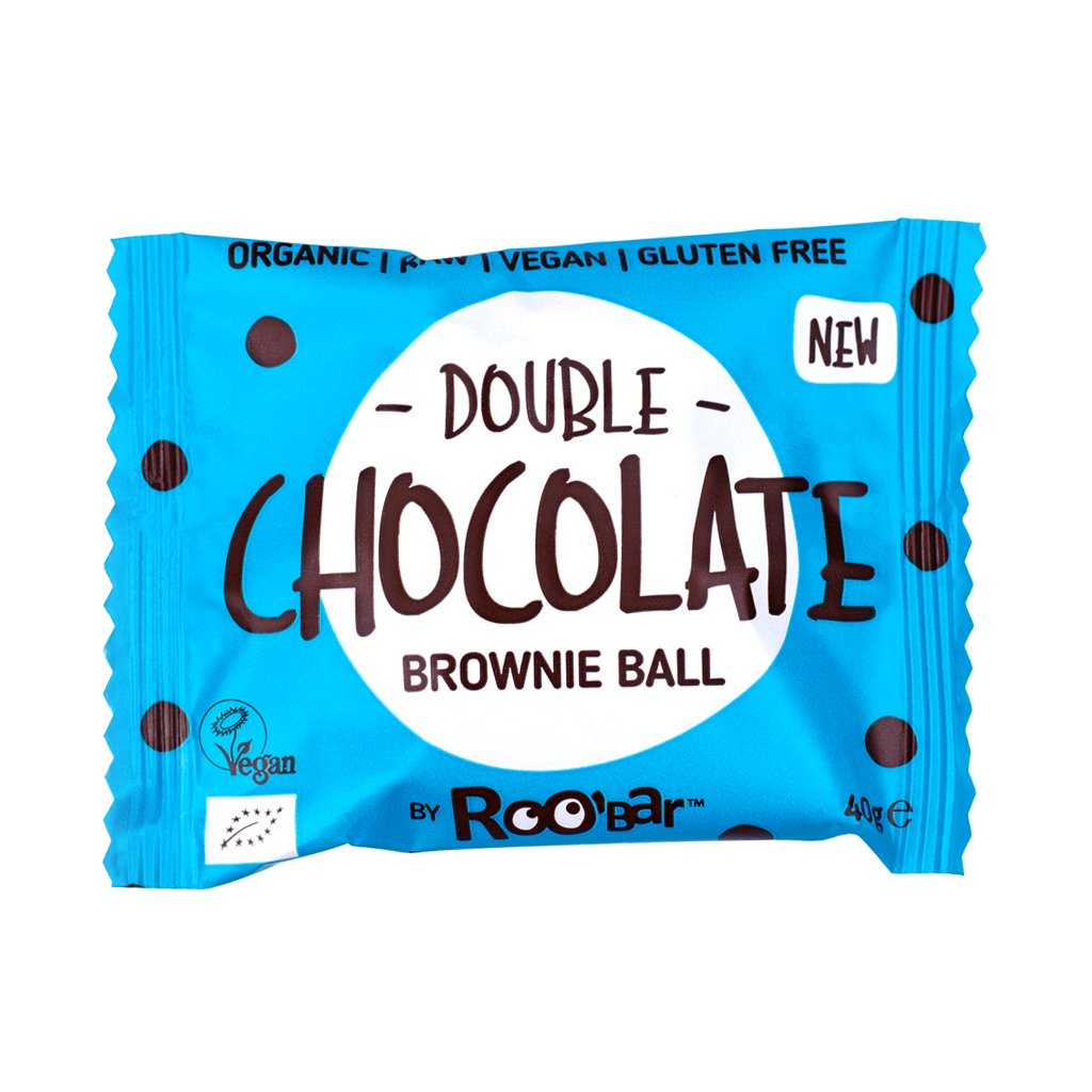 ROOBAR Brownie Ball Double Chocolate 40g BIO/Organic