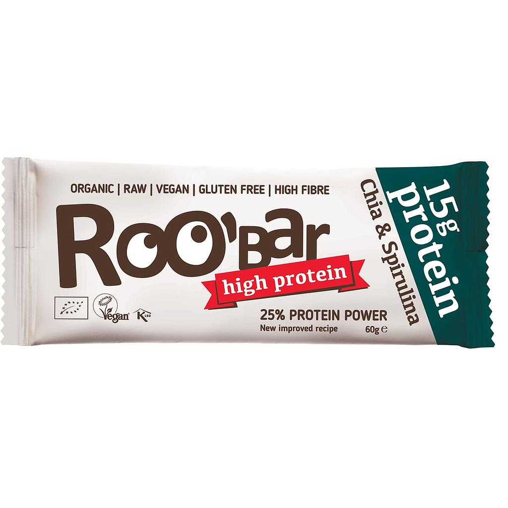 ROOBAR Proteina Chia & Spirulina 60g BIO/Organic