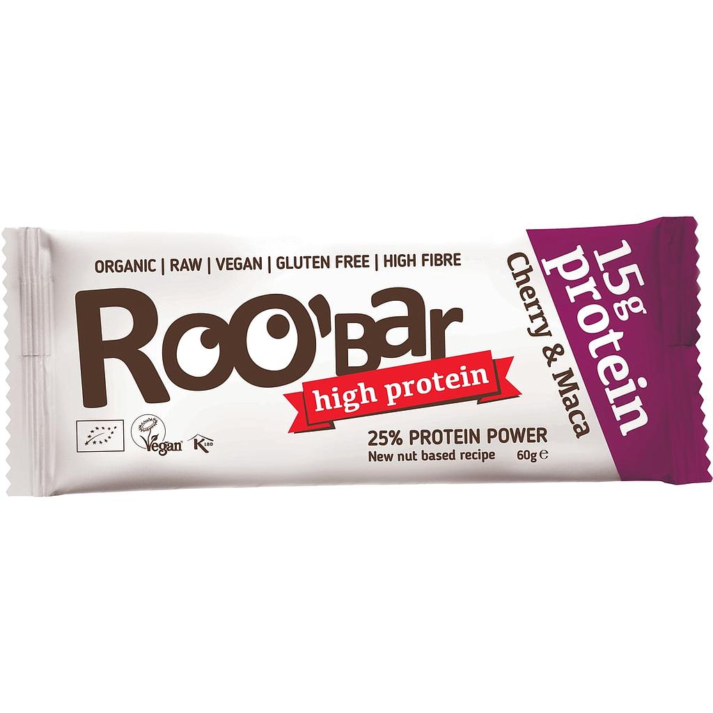 ROOBAR Proteina Cherry & Maca 60g BIO/Organic* NEW