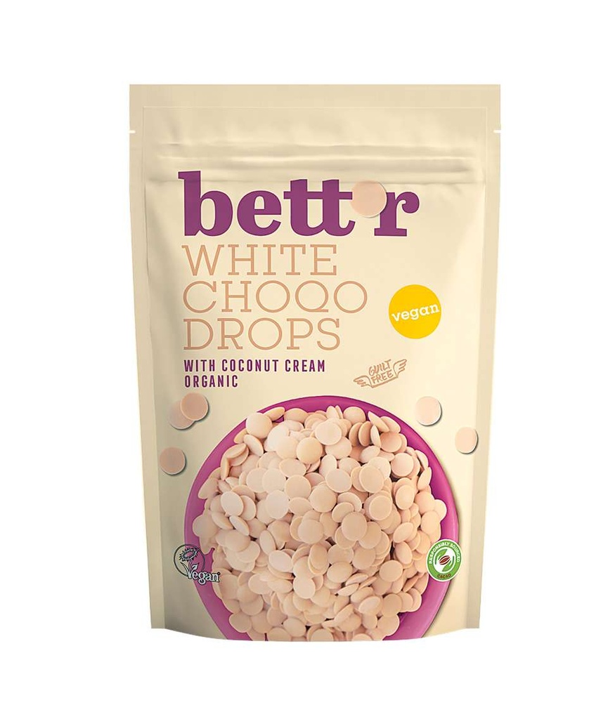 Bett'r Choco drops White 250g BIO (NOVEDAD)
