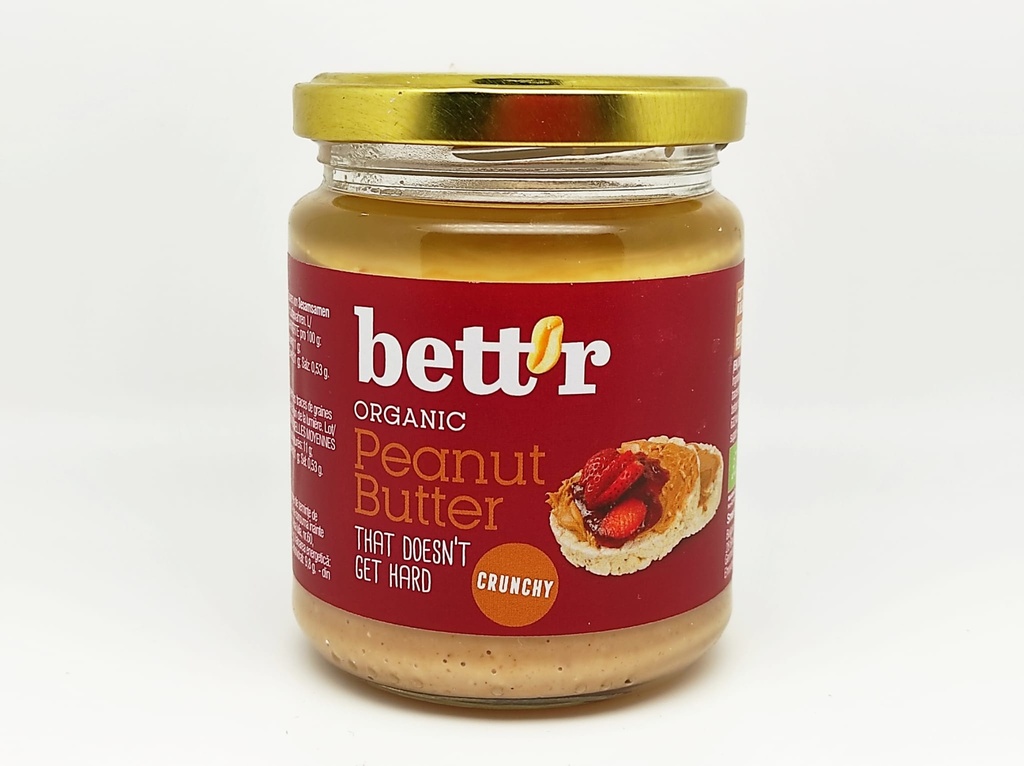 BETT'R Mantequilla de cacahuete crujiente BIO 250g