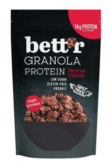 Bett'r Granola Proteina con cacahuetes y cacao 300g Bio