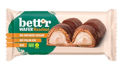BETT'R Wafer con crema de avellana 63% 33g